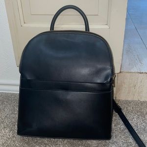 A new day Black Faux Leather Backpack